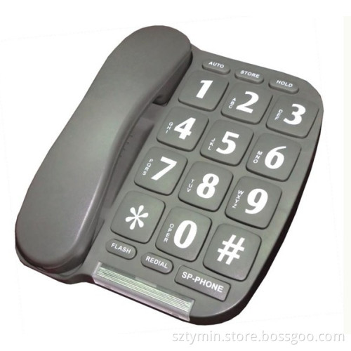 Desk wall mountable led indicator big button phone